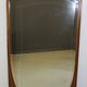 Art Nouveau walnut mirror decorated with holly leaves circa 1900 105x171cm
