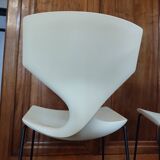 Set of 2 very comfortable designer bar stools / high chairs - tonon brand