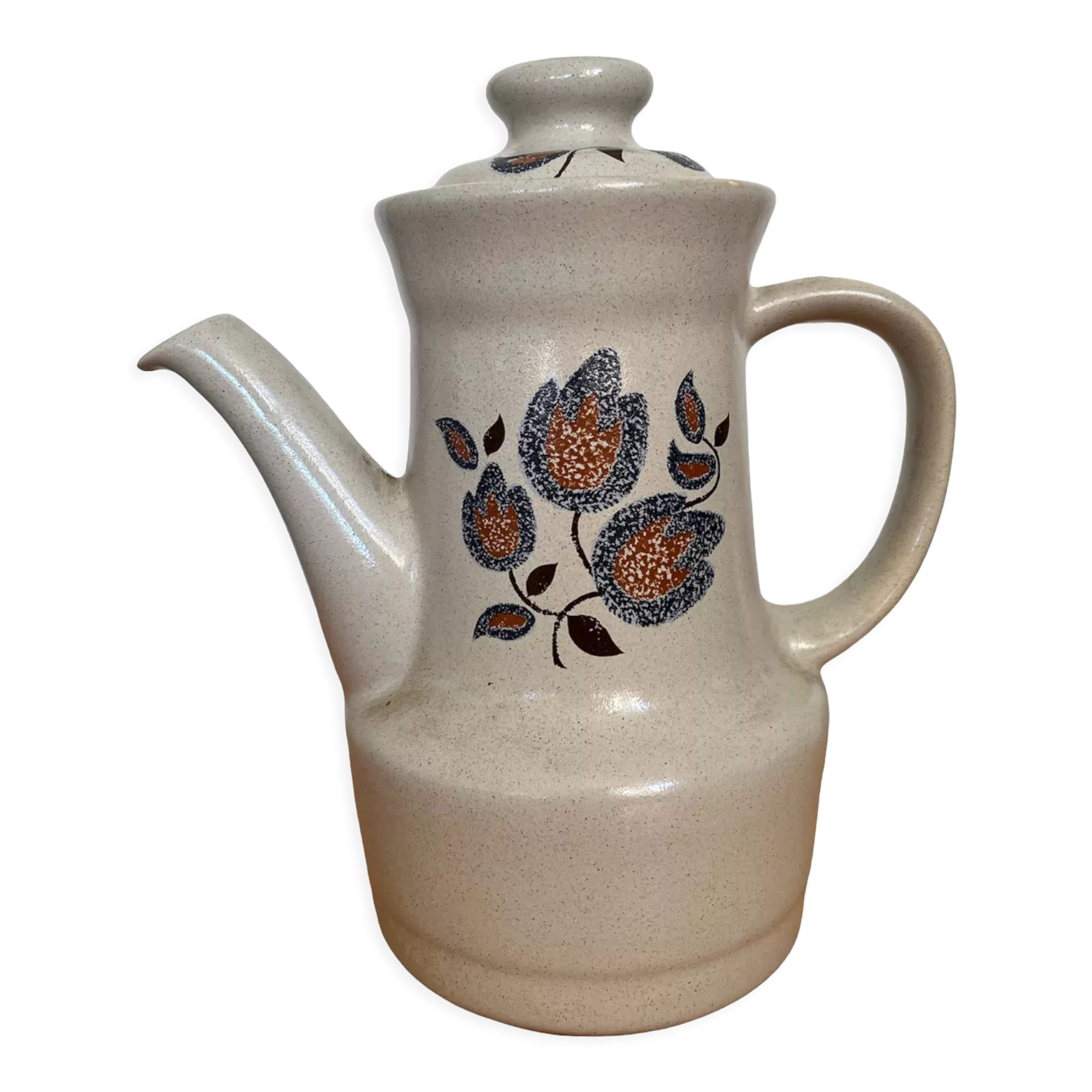 Saint Amand enameled stoneware coffee maker, Sologne decor