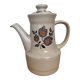 Saint Amand enameled stoneware coffee maker, Sologne decor