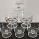Set of 6 glasses of champagne Cavalier Luminarc transparent vintage 70'S