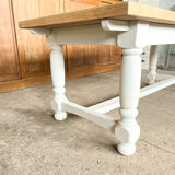 Old white farmhouse table