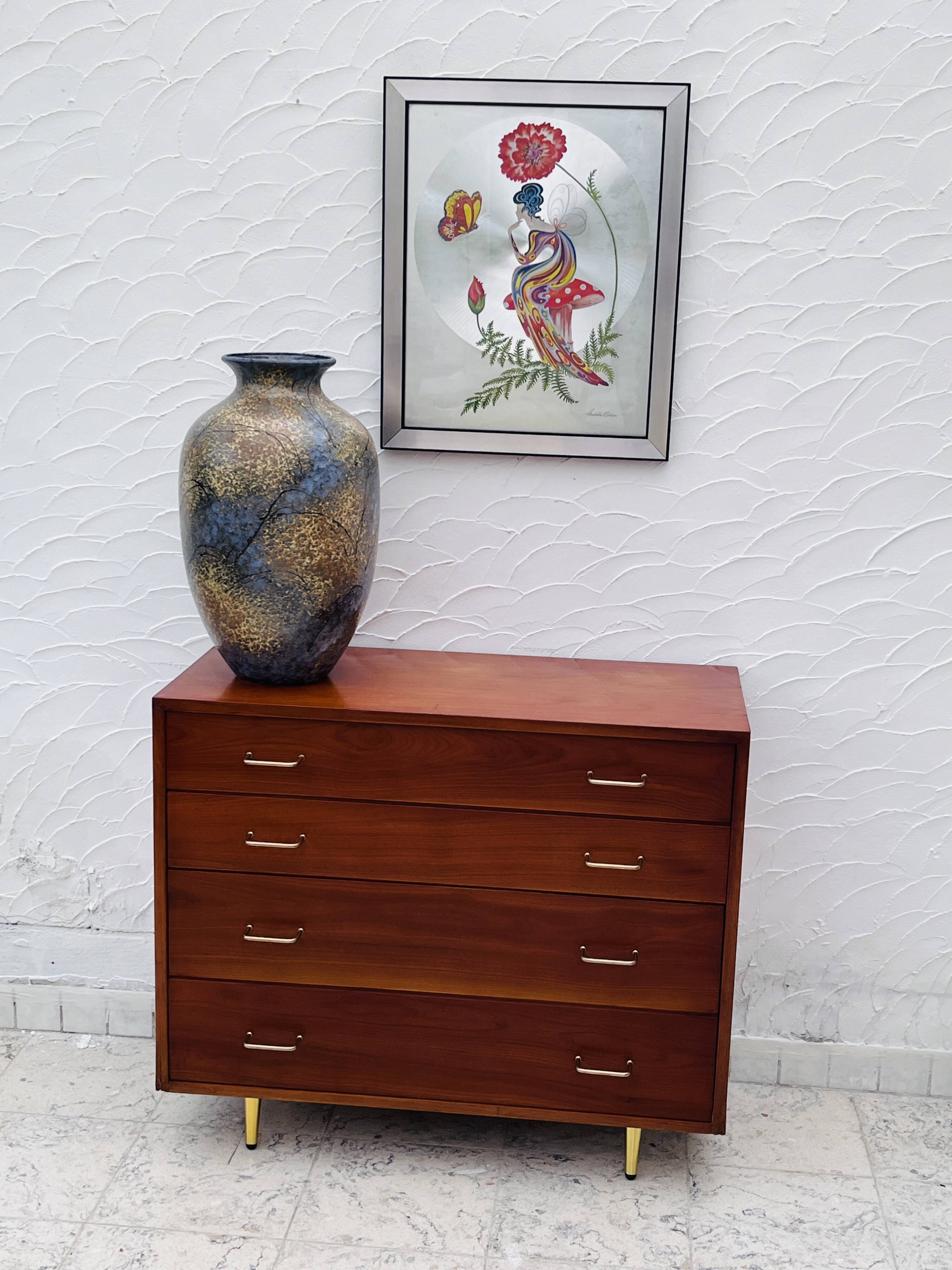 Teak chest of drawers