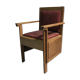 Rare Dutch  3 leg lounge chair 1920's