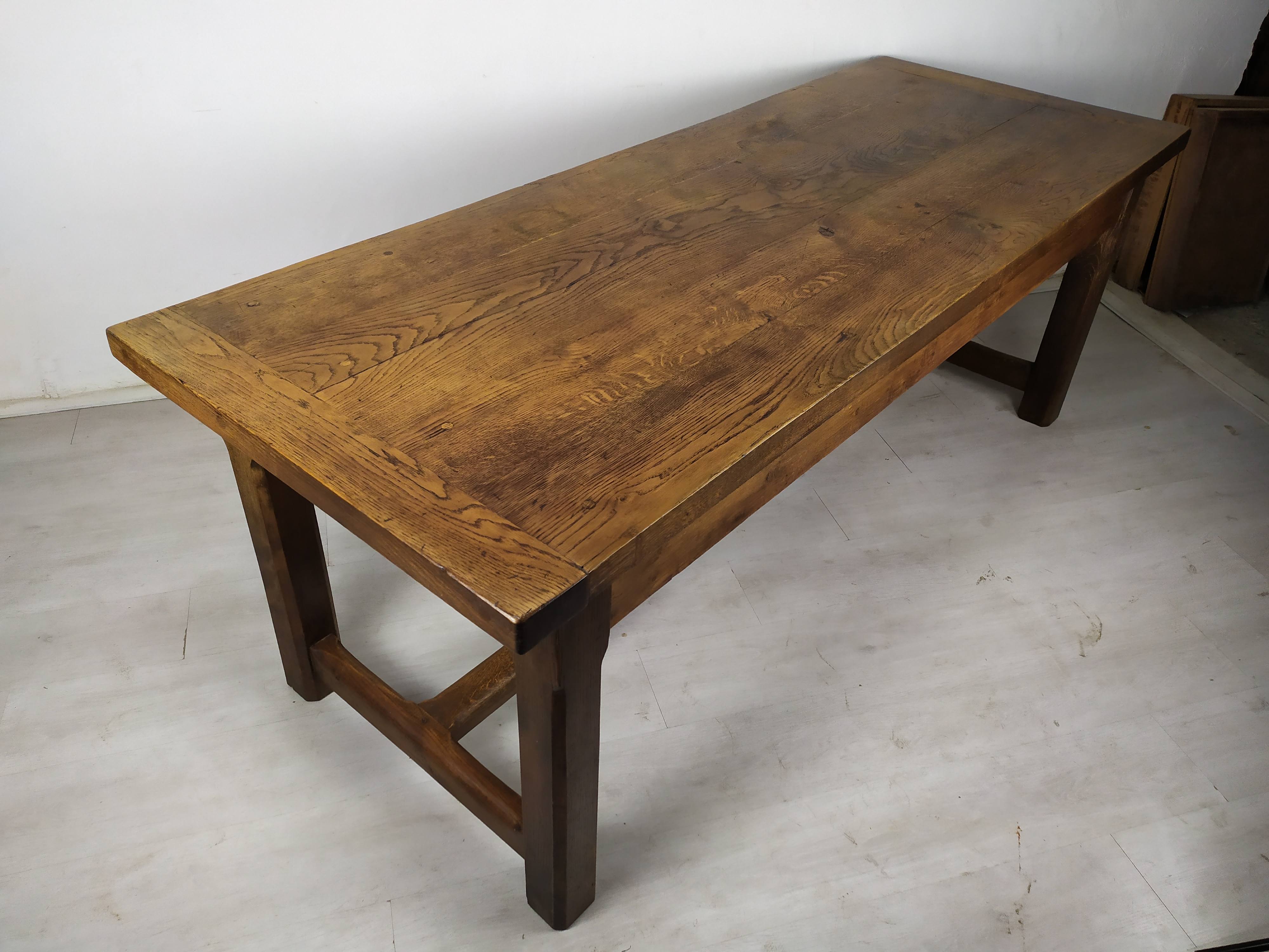 Oak farmhouse table
