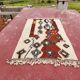 Beni Ouarain rug 244x150 cm – Thick wool – Multicoloured Berber patterns