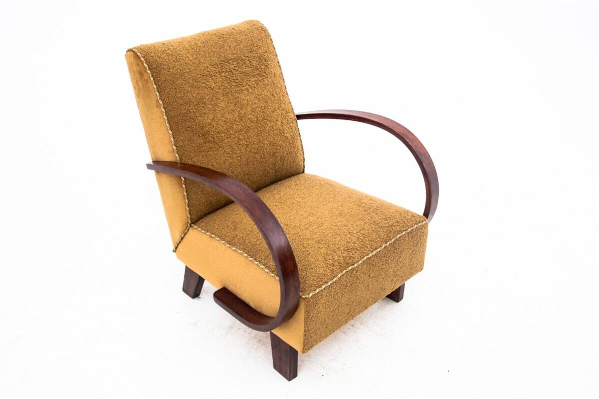 Boucle armchair, designed by J. Halabala, Czechoslovakia, 1930s.