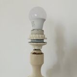 Large turned wooden lamp base