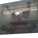 Tavolino Marco Zanuso - Design anni '70 - Cromo e Vetro Fumè