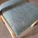 Baumann aqua green gondola chairs