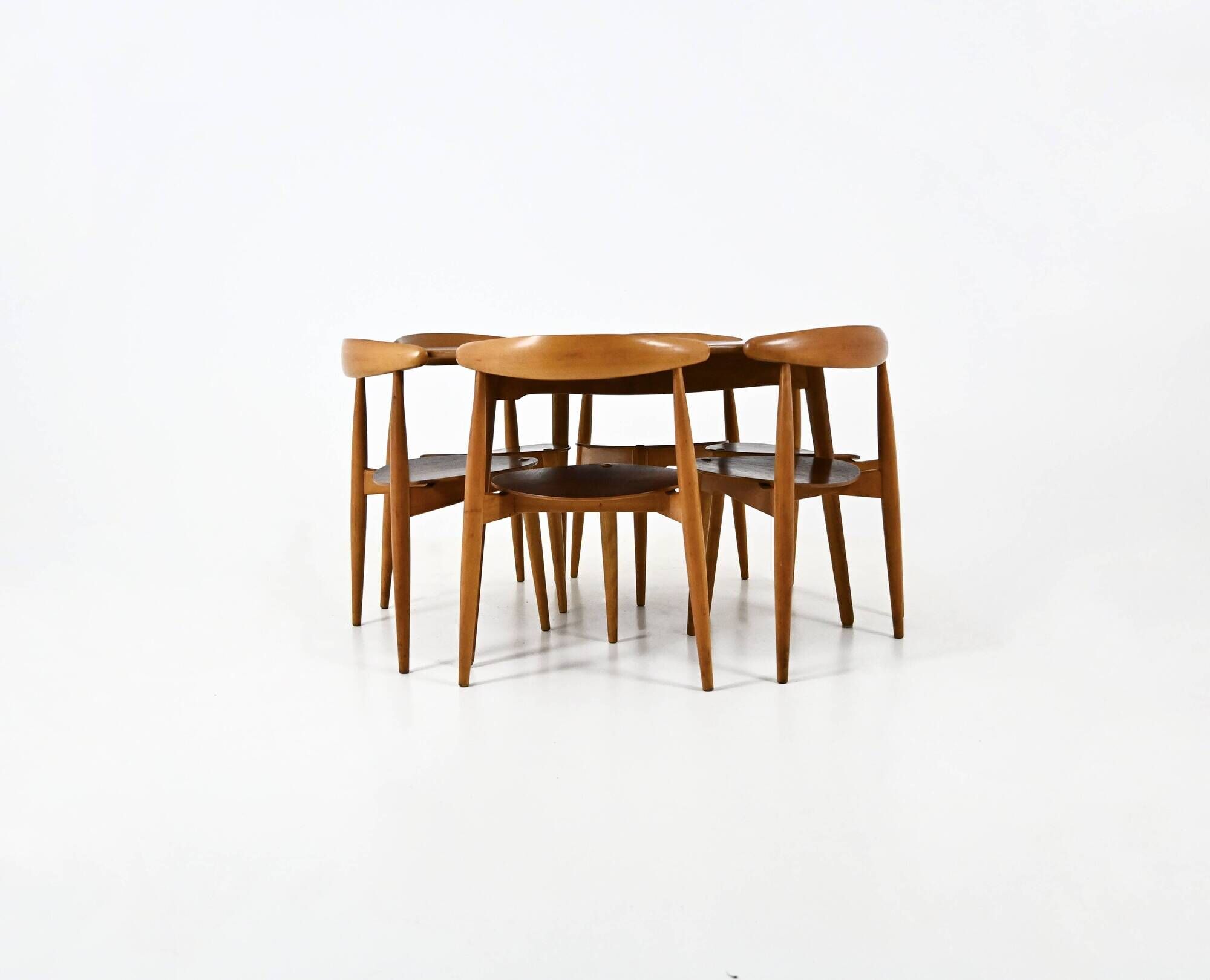 Dining set by Hans J. Wegner for Fritz Hansen, 1950s