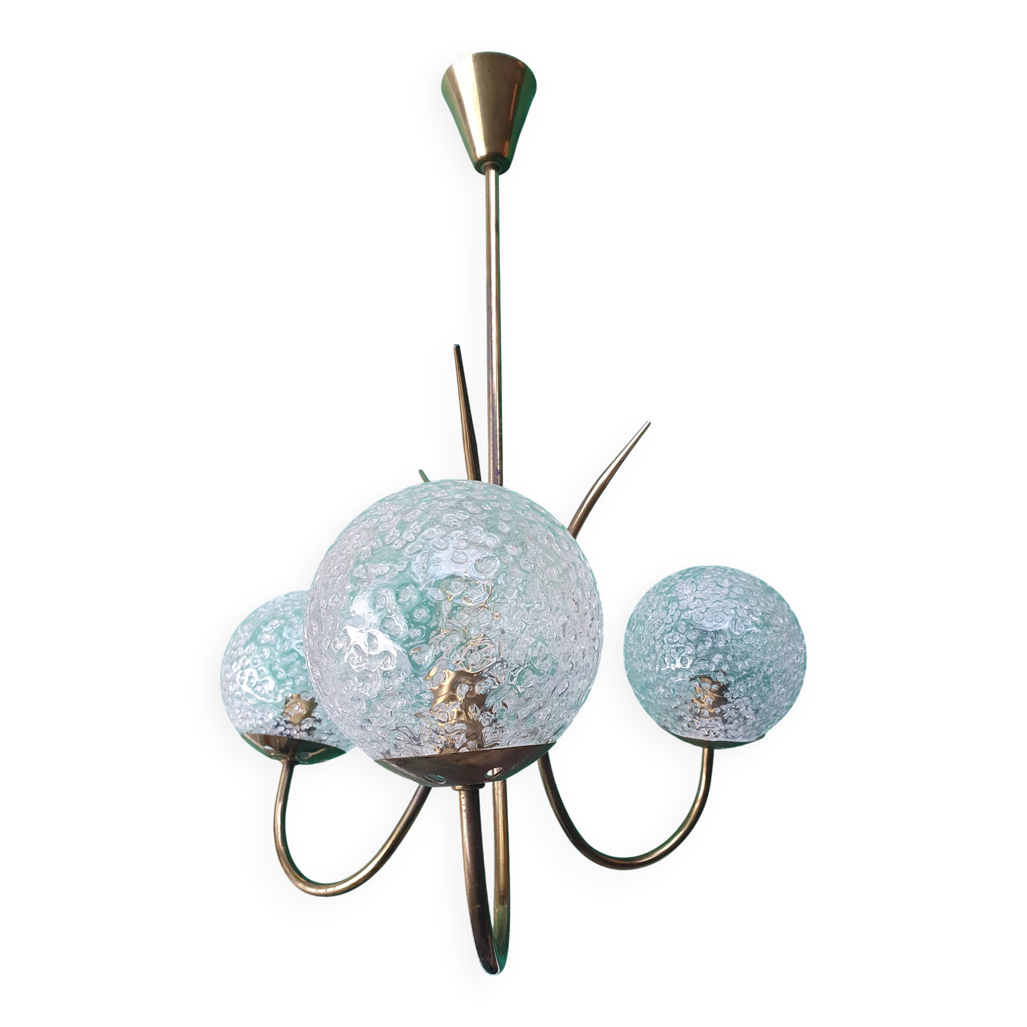 Vintage three-light chandelier