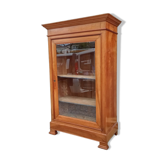 Antique Louis Philippe library display cabinet