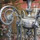 Nickel bronze chandelier