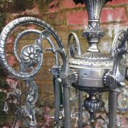Lustre en bronze nickelé