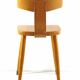 Chaise en contreplaqué, années 1950