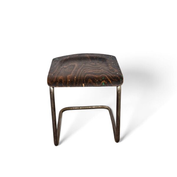 Premier tabouret en porte-à-faux en acier tubulaire par Mart Stam, années 1930