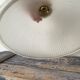 Vintage pendant lamp in electrified prismatic glass with new