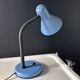 Lampe de bureau vintage en métal bleu