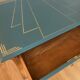 A 1950s desk reimagined in Art Deco style