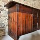Solid pine sideboard by Silvio Coppola for Fratelli Montina, 1970