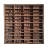 Old wooden workshop locker