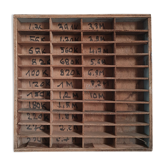 Old wooden workshop locker