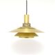 Lampe Jeka vintage danoise en laiton, Danemark années 1970
