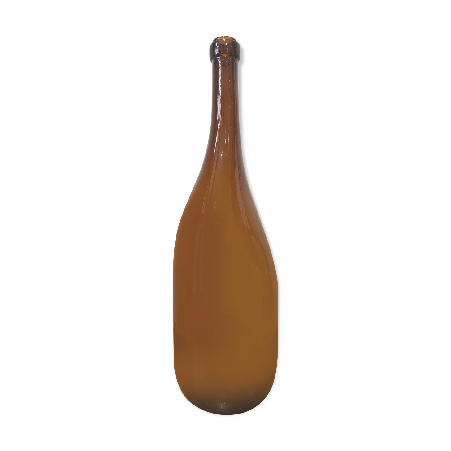 Amber glass decoration vase