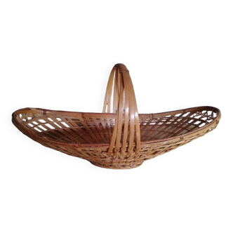Large vintage wicker basket
