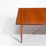 Danish Dining Set Table & Chairs in Teak & Oak, Mid Century Modern Design 1950's