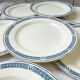 9 vintage flat plates iron earth salins model "castellane"