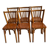 Lot de 6 chaises bistrot Baumann