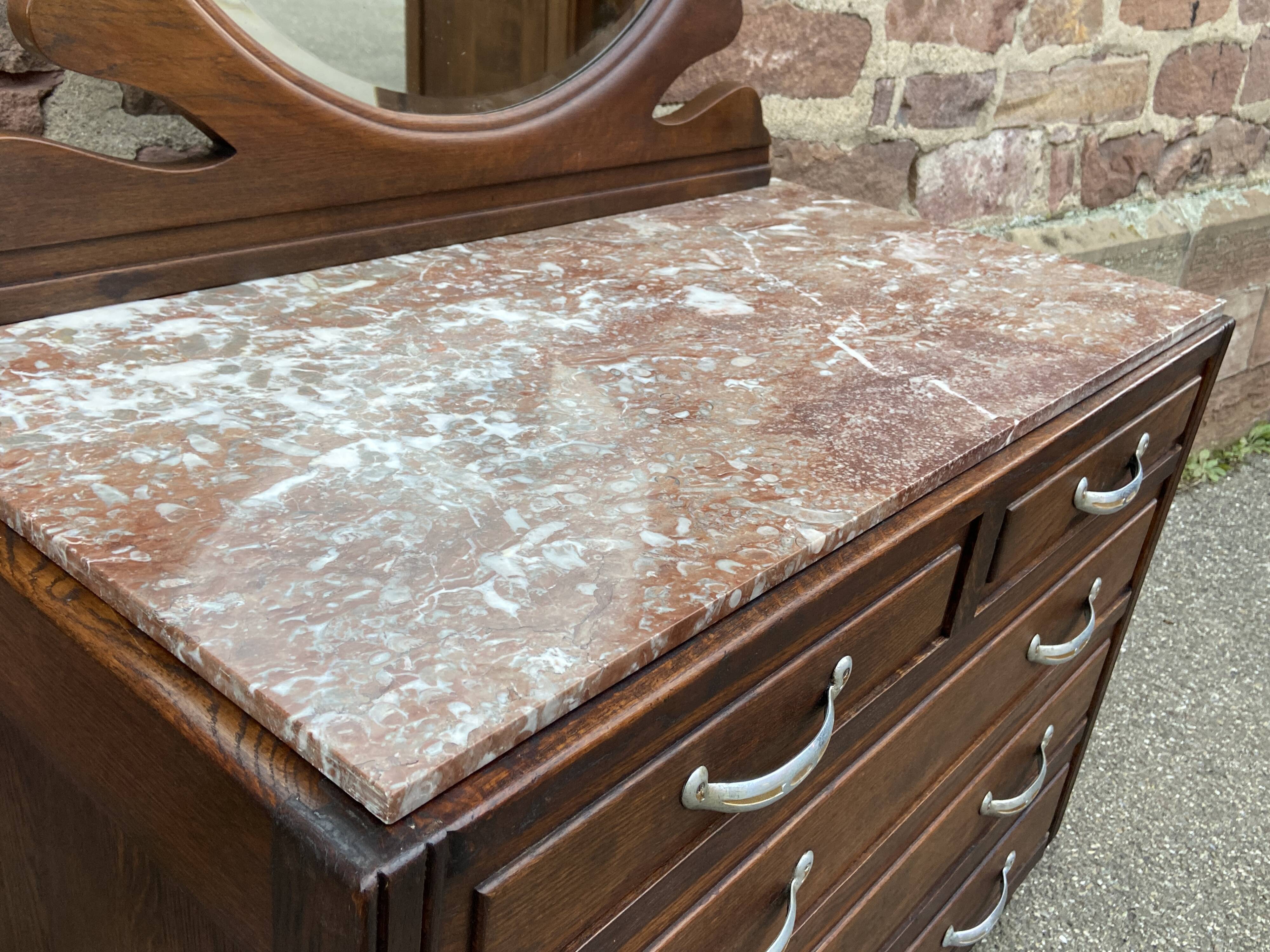 Mid-century vintage 1950s Parisian Art Deco Dressing Table