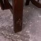 Brutalist wooden chairs – set of 10 (1970s)