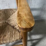 High straw chair for children