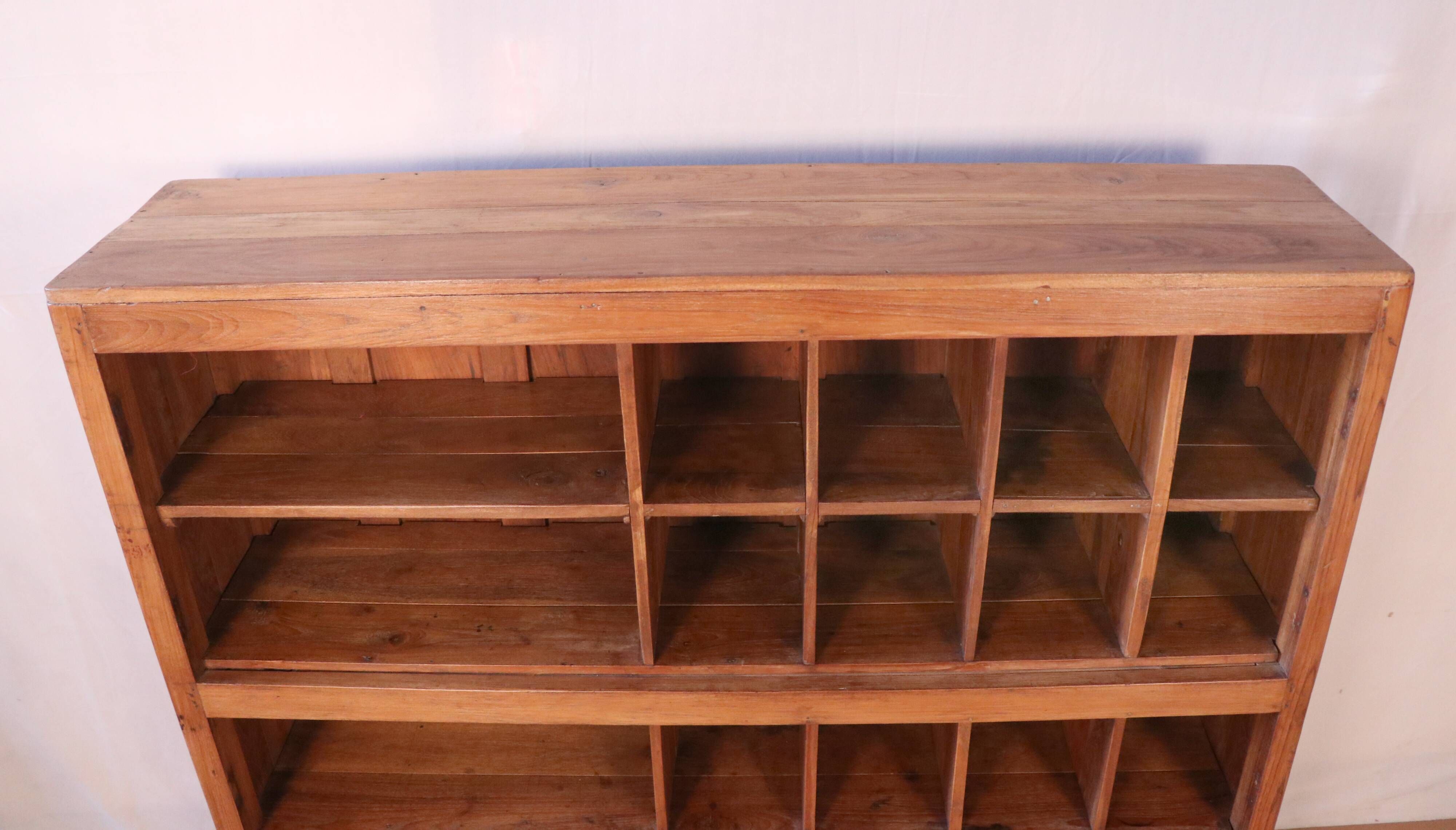 Old craft furniture - hotel with 27 burmese teak lockers