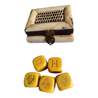 Box made of camel or buffalo bone