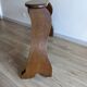 Old church organ bench in Art Nouveau style made of solid oak.