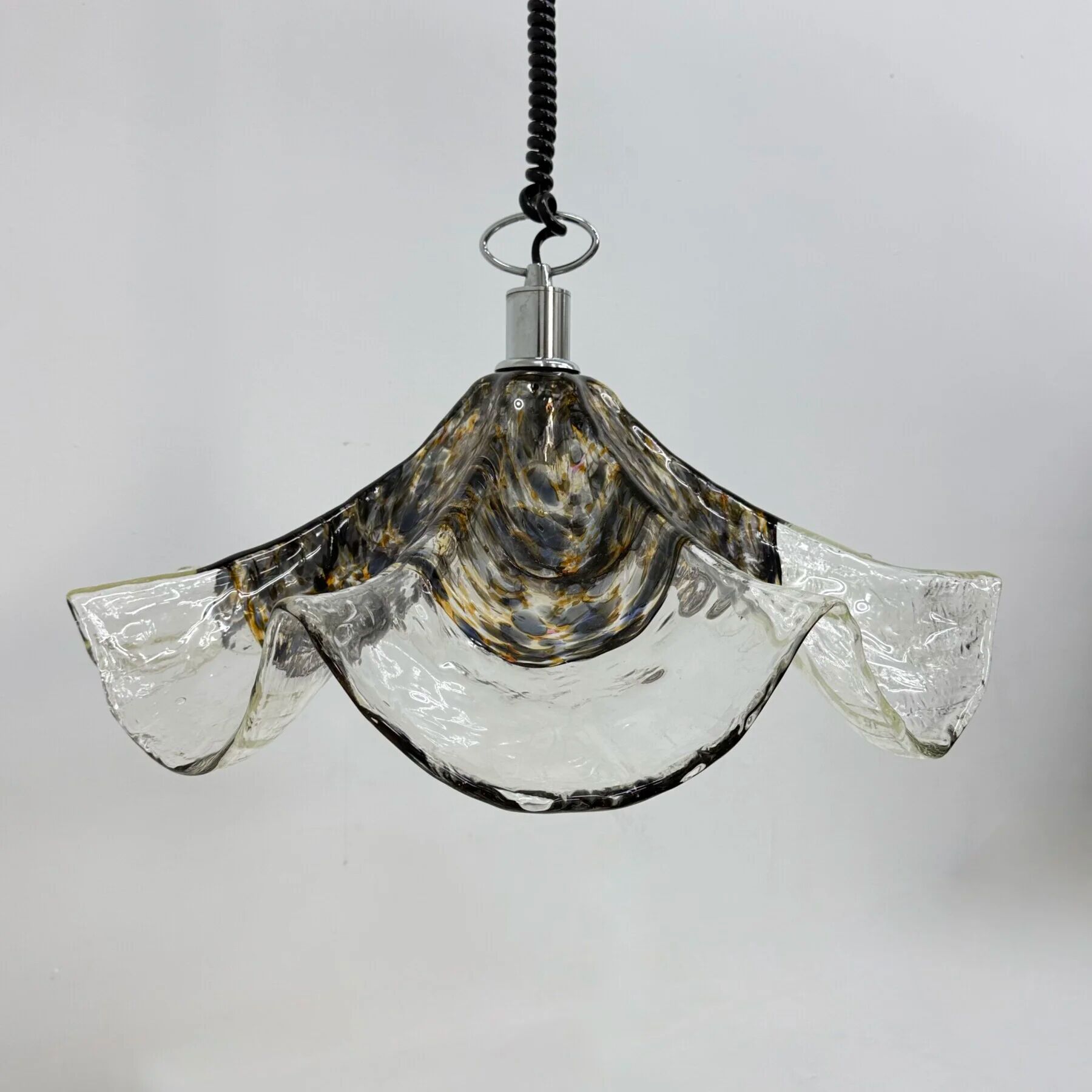 Lampe en verre et métal