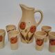 Poet-Laval enameled ceramic orangeade service