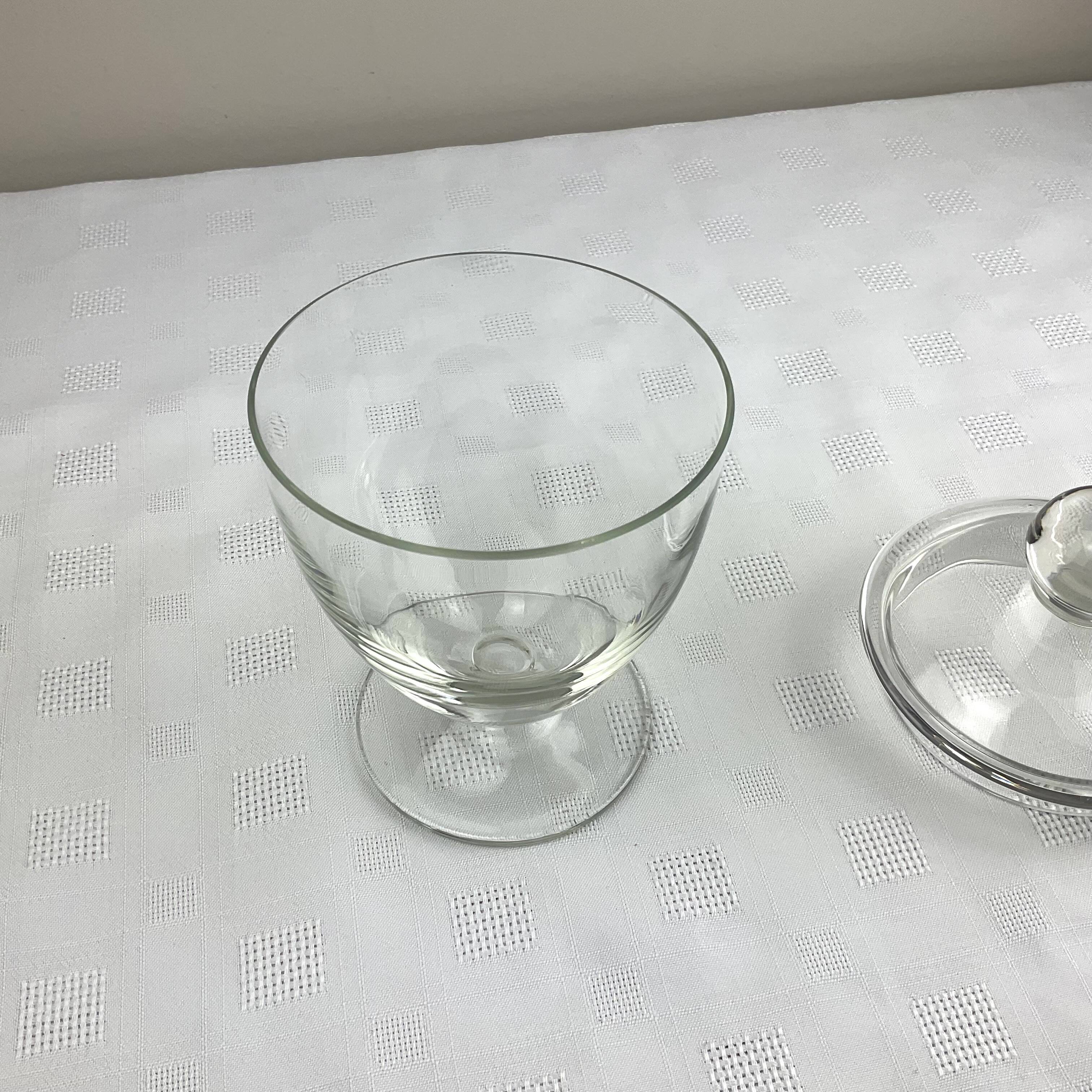 Glass chalice candy box