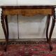 Louis XV style game table in marquetry and mahogany