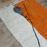 Azilal Berber rug in handmade wool 245 X 152 CM