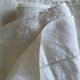 Linen old days embroidered linen sheet