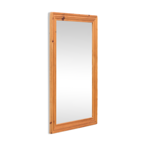 miroir mural en bois