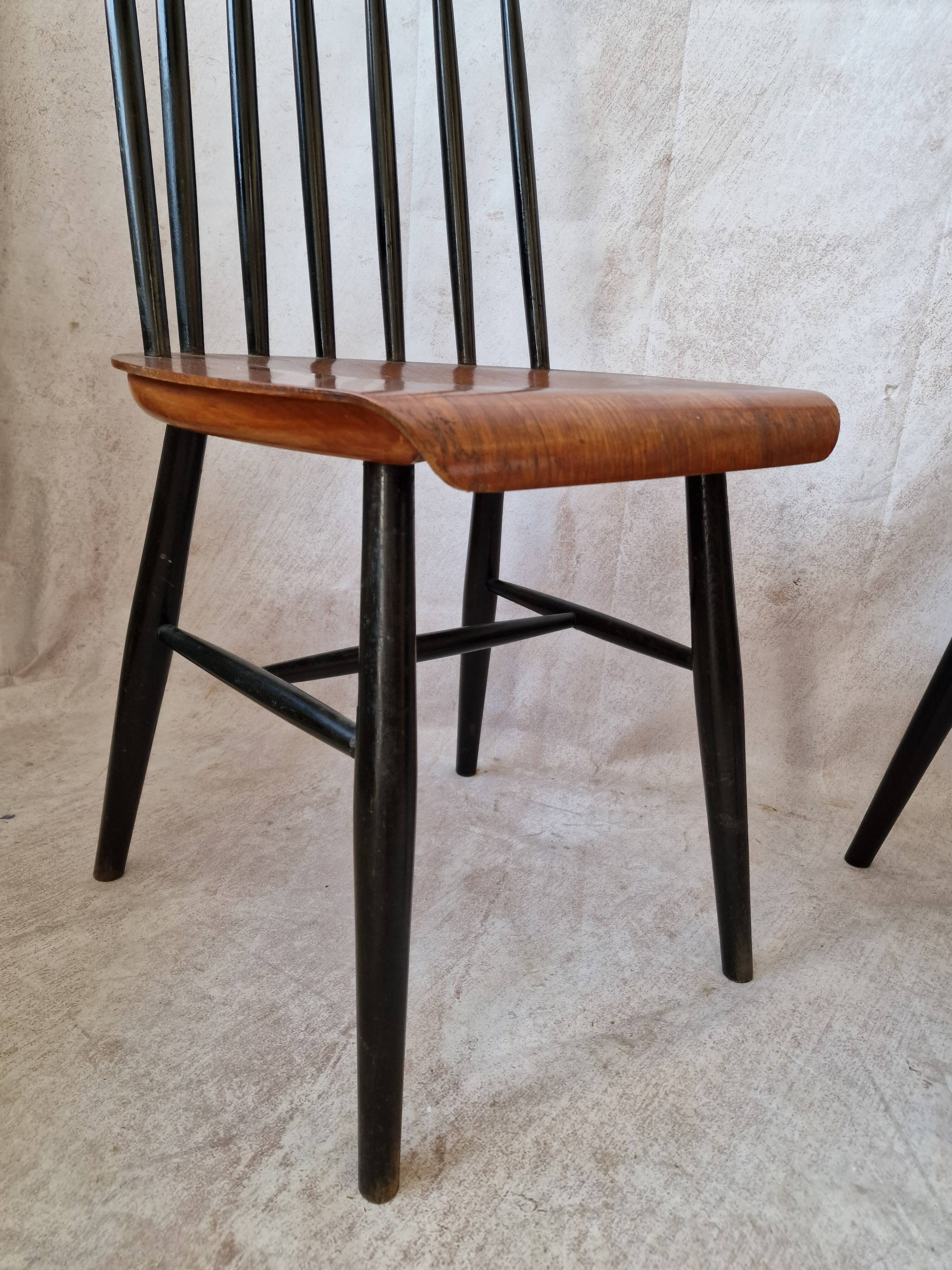vintage Scandinavian Fanett style  chairs