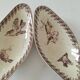 Two vintage U&C Sarreguemines Buffon model dishes
