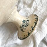 "Fushia" iron earthenware compote dish from Gien circa 1900