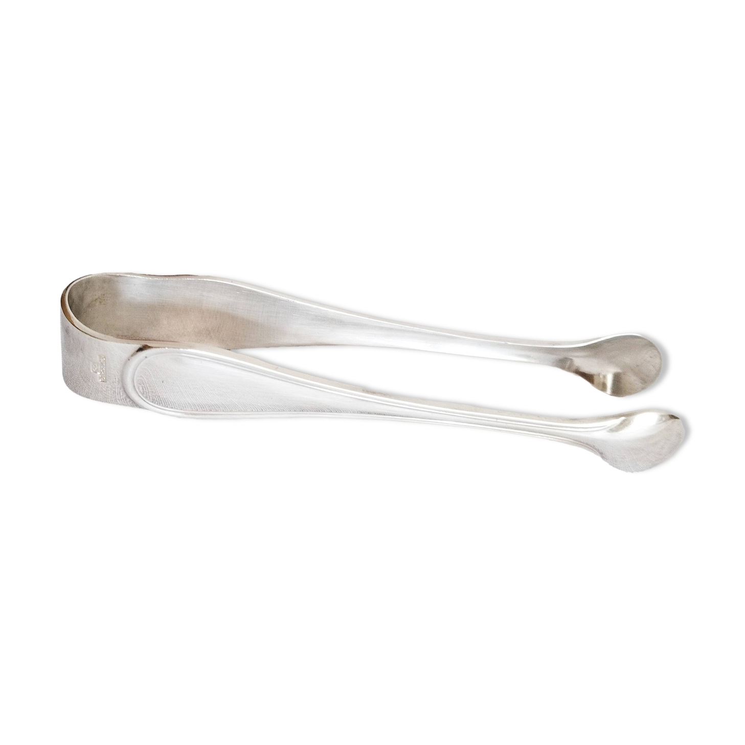 Christofle silver-plated sugar tongs, Albi model